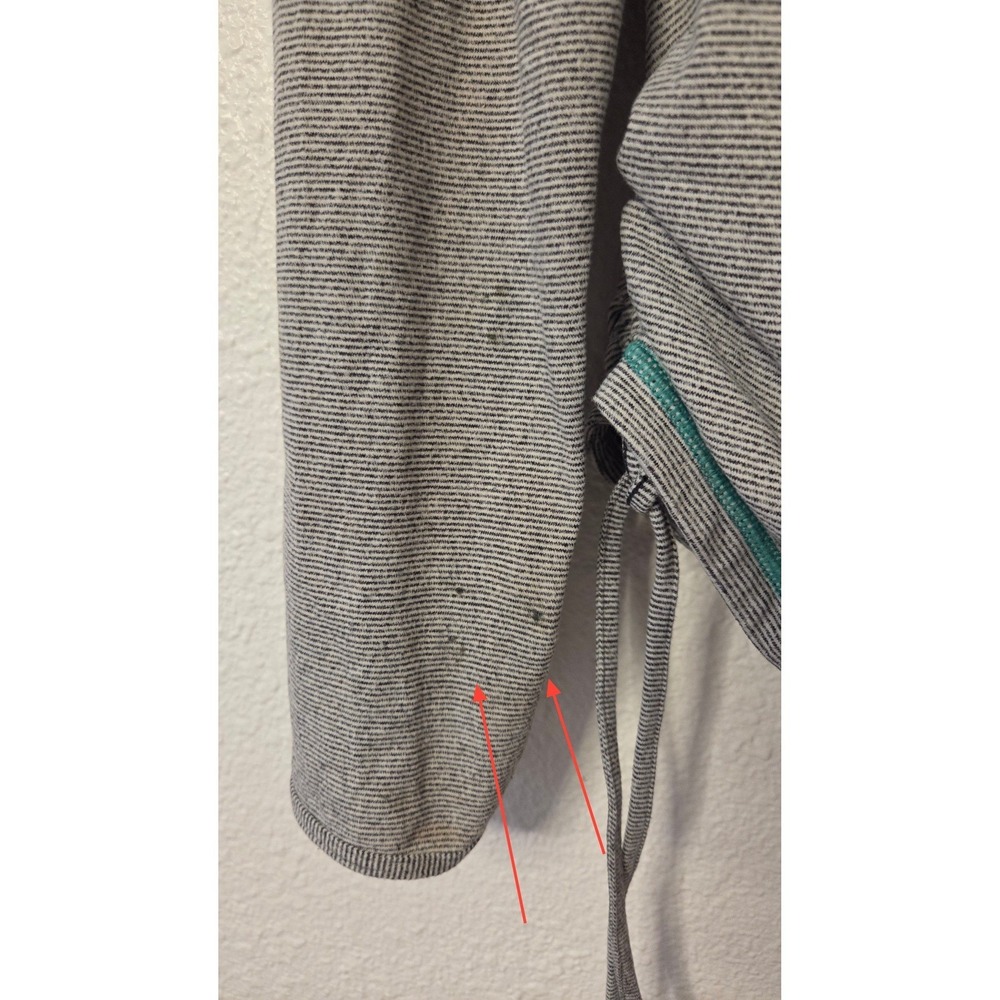 Lucy Tech Athletic Top Large Ruched Back Drawstring Performance Running - Picture 9 of 9